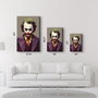 Wallity Pintura Decorativa de Vidrio Templado Multicolor 70 x 110 cm